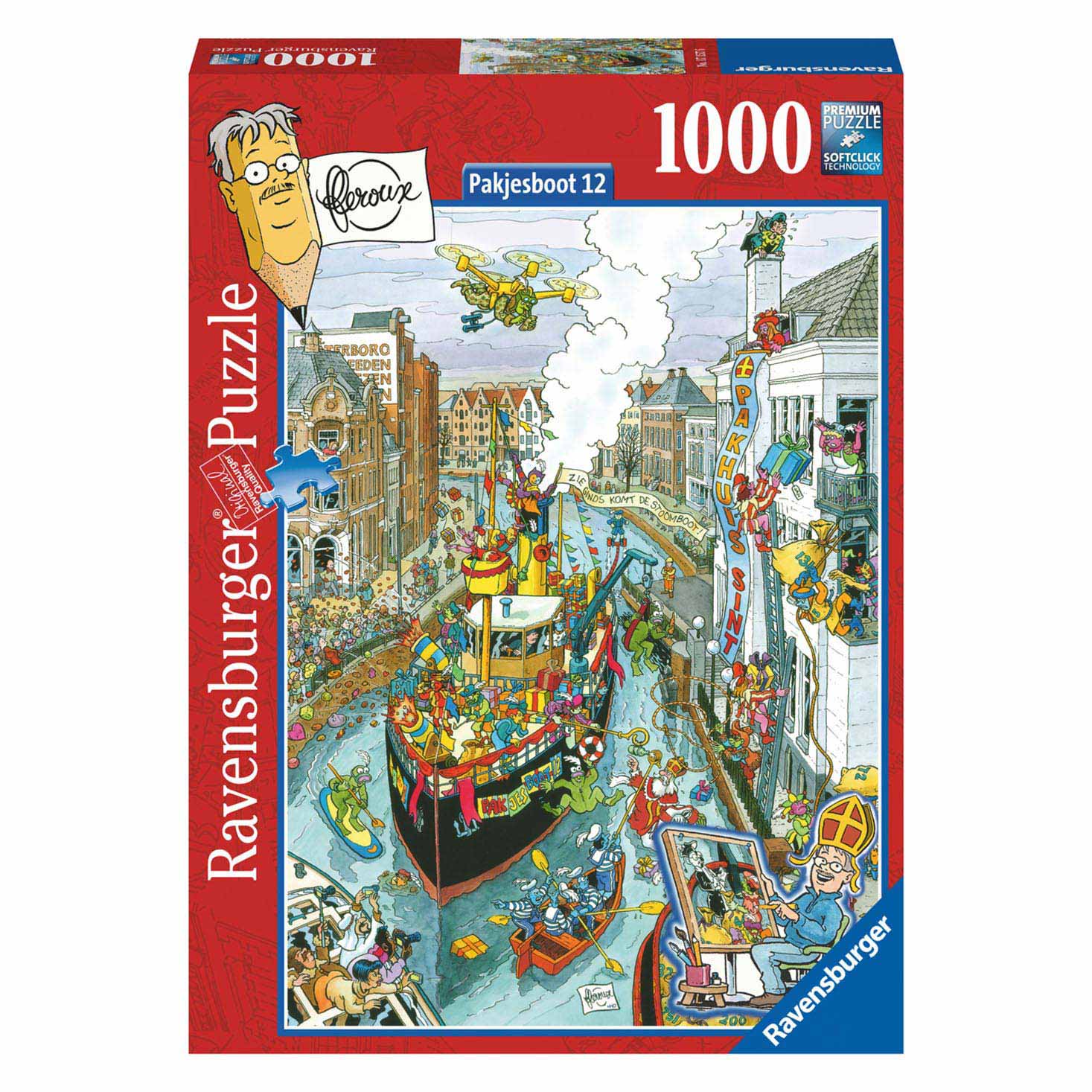 Legpuzzel Stoomboot Sinterklaas, 1000st. - Speelgoed Winkel plaza