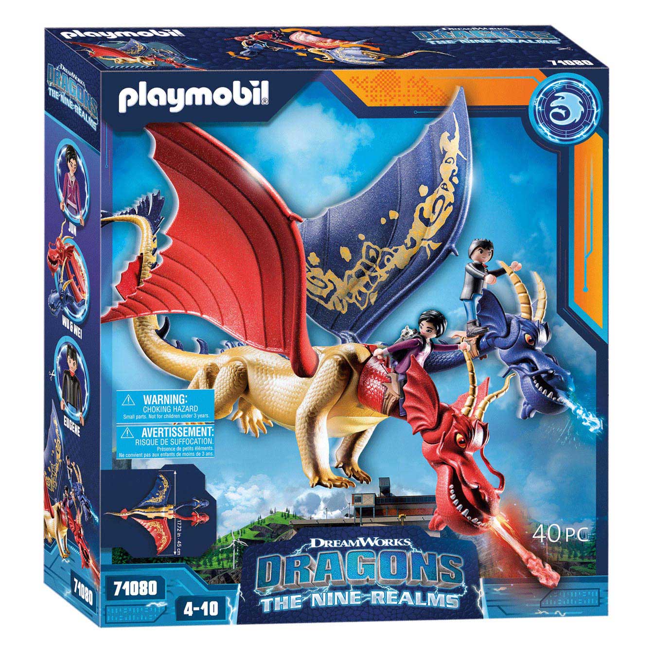 Playmobil Dragons: Nine Realms Wu & Wei met Jun 71080 - Speelgoed Winkel