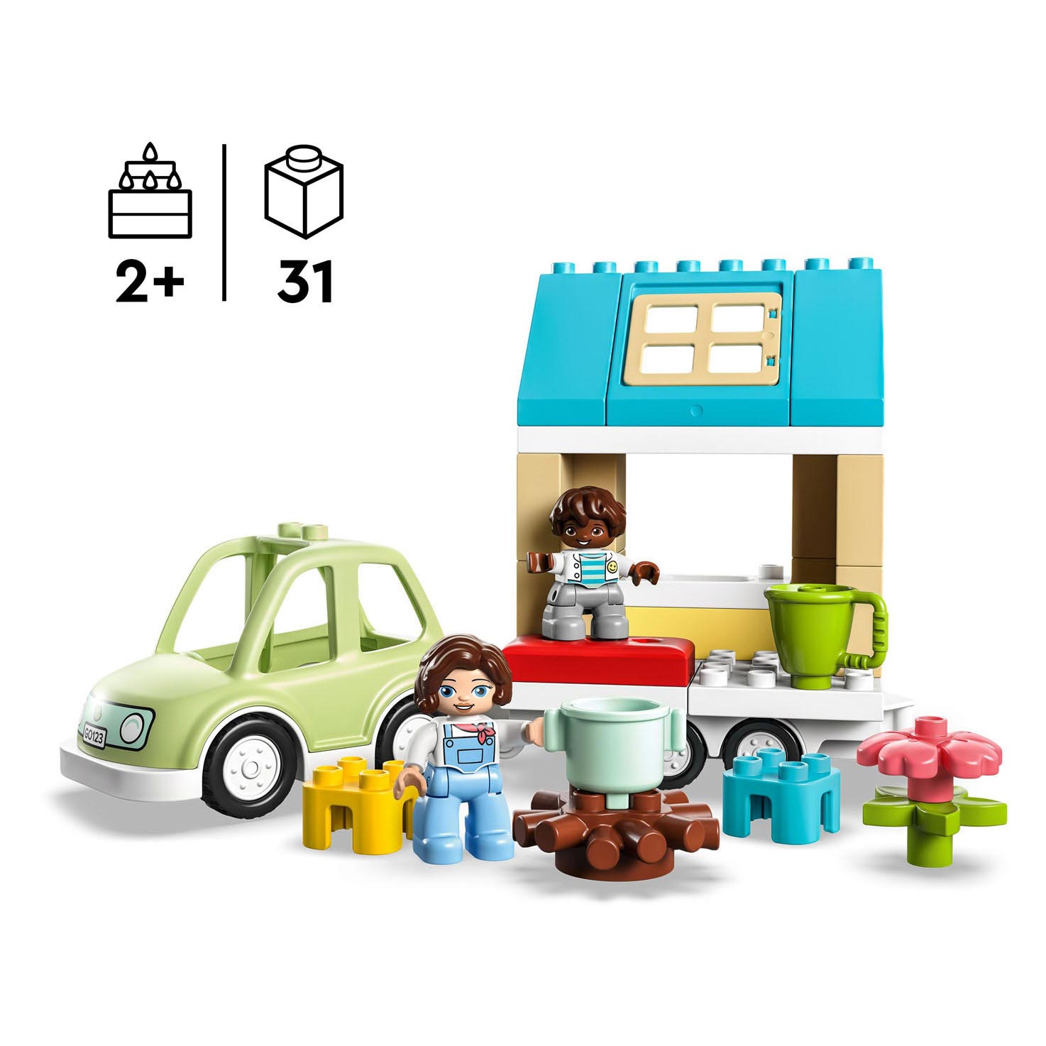 hybride Waardig Overeenstemming LEGO DUPLO 10986 Familiehuis op Wielen - Speelgoed Winkel Toy plaza